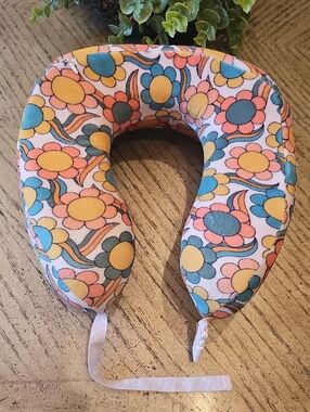 Floral Boho memory foam neck pillow